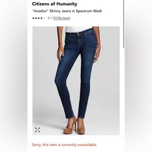Citizens of Humanity  “Avadon Stick Skinny Jeans”